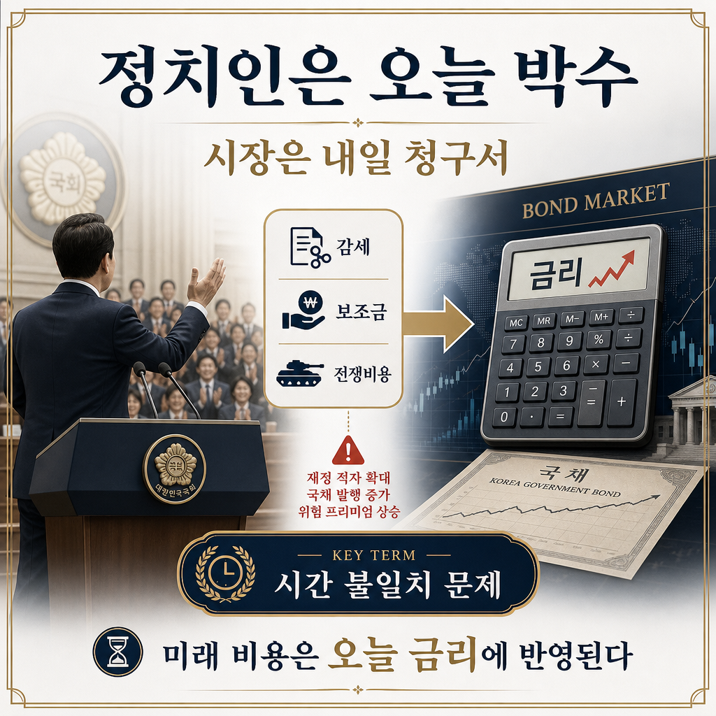 정치인은 오늘 박수, 시장은 내일 청구서