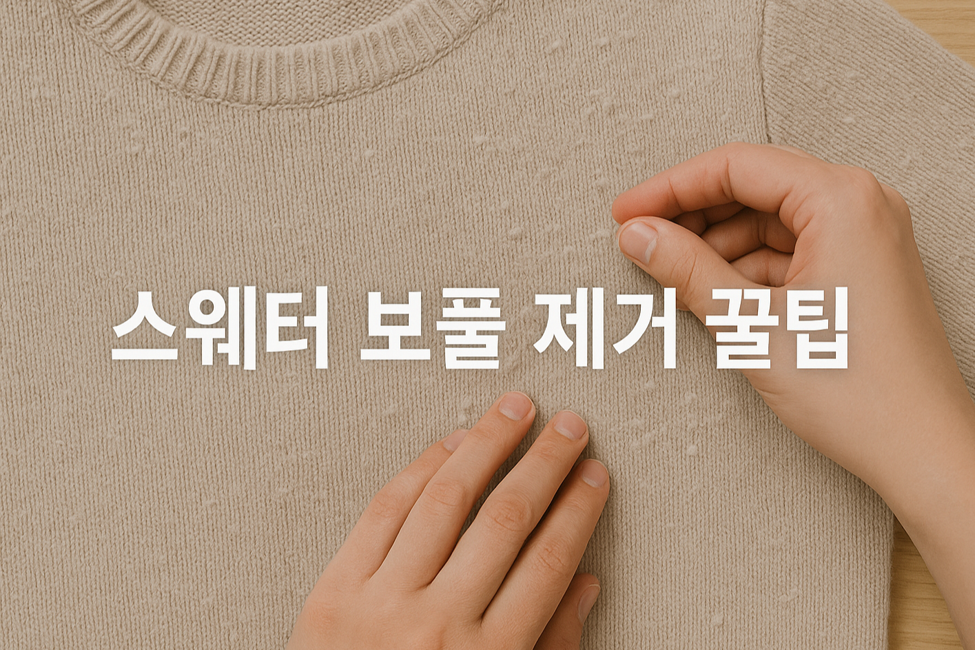 스웨터 보풀, 손쉽게 제거하는 최신 꿀팁 ✨