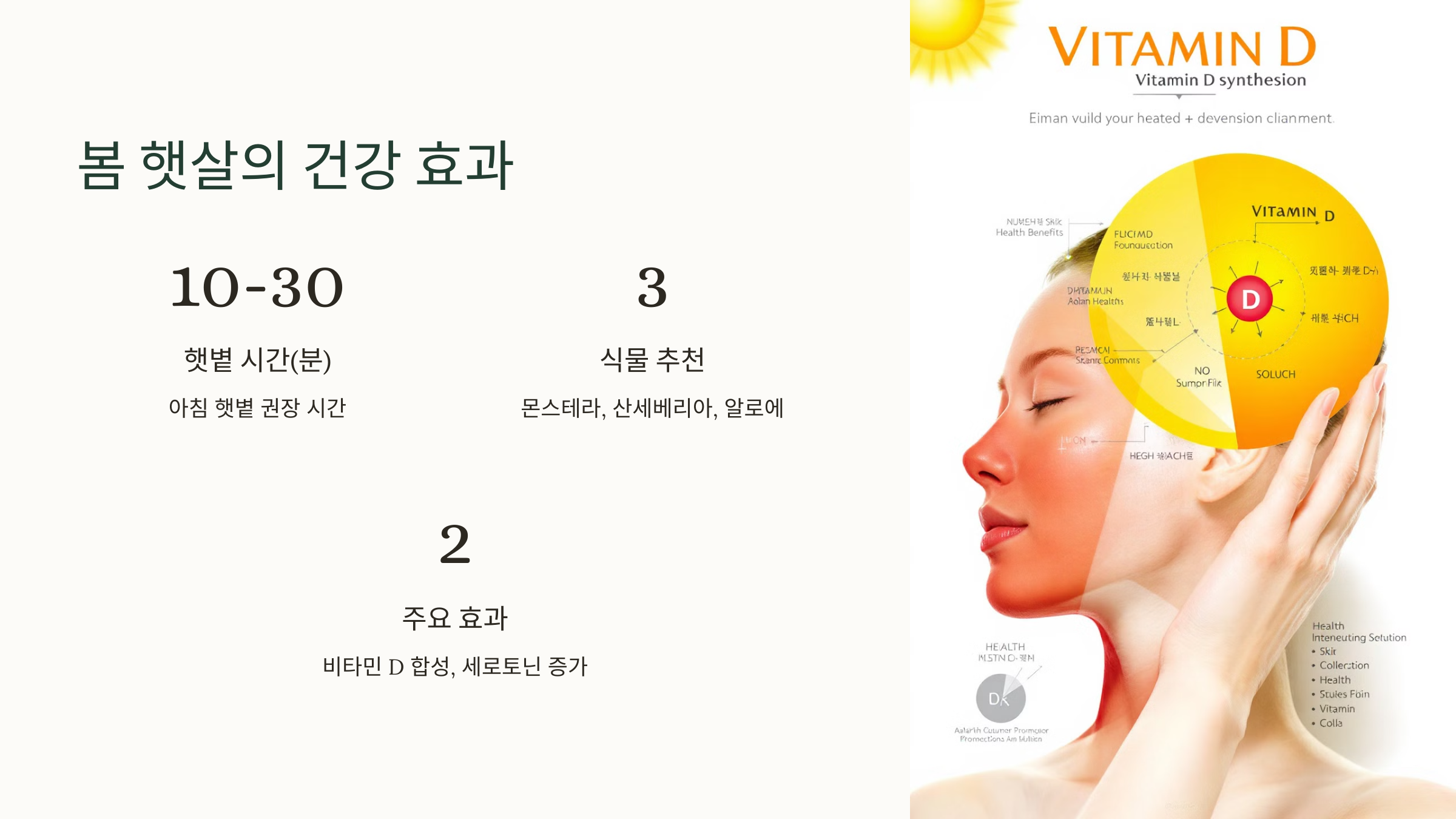 봄 햇살의 건강 효과