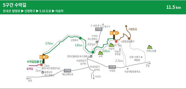 한라산둘레길 및 오름 트레킹 안내