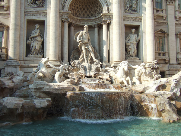 이탈리아 로마의 트레비 분수