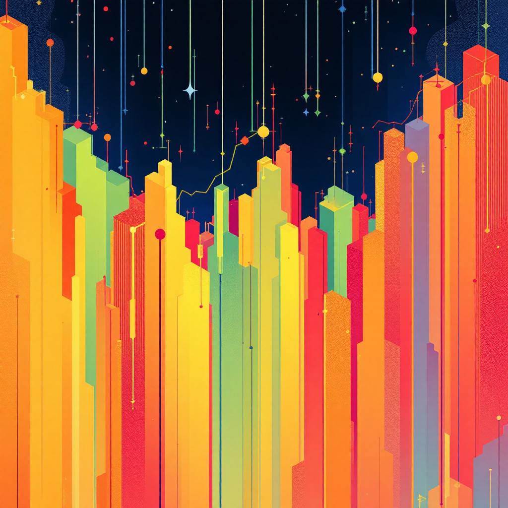 주식 그래프 일러스트