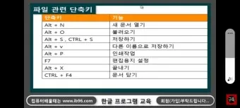 한글 단축키 모음 총정리_20