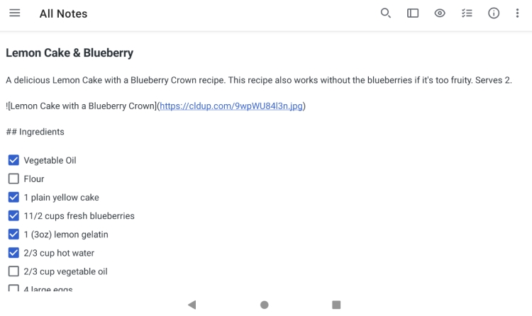 심플노트 예시 사진