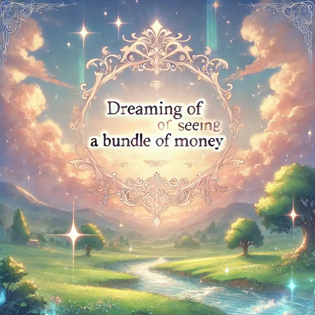 돈다발 보는 꿈 해몽