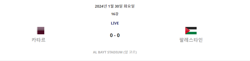 [2023 AFC 아시안컵 카타르] 16강 대진표