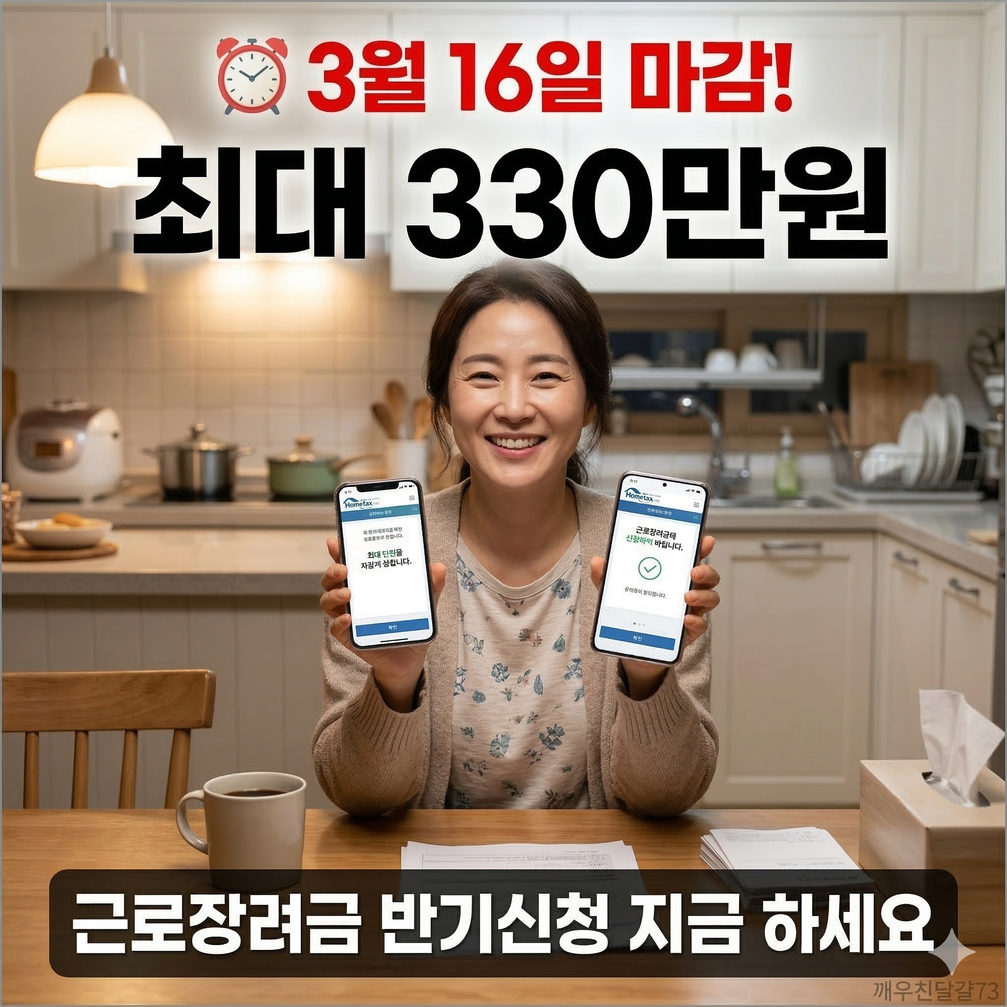 근로장려금 반기신청 3월 16일 마감! 신청방법·대상·지급일 총정리