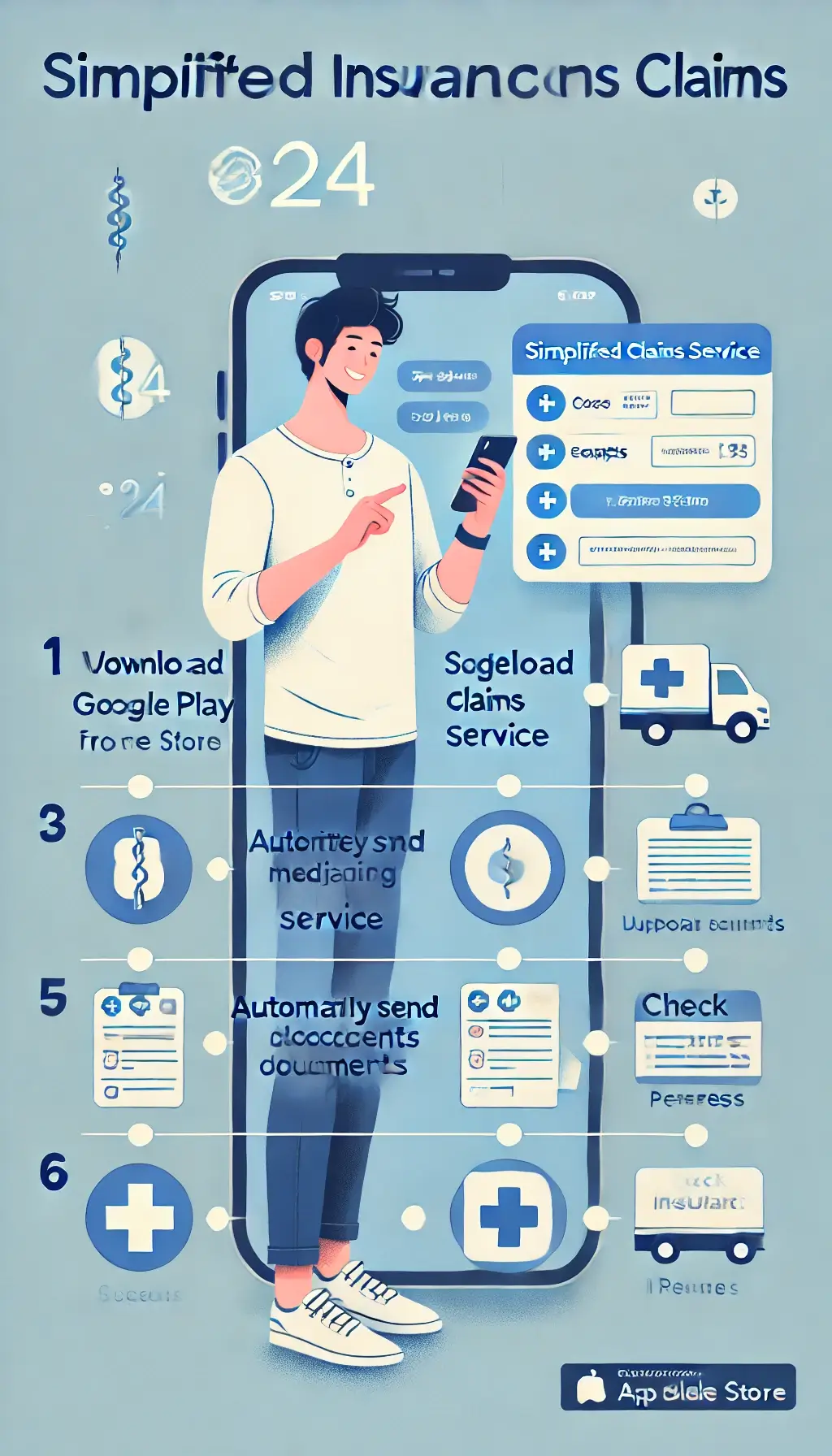 실손24 앱 보험 청구 간소화 서비스 신청 방법