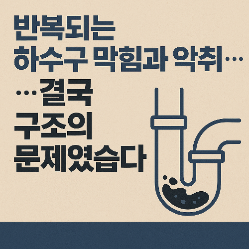 반복되는 하수구 막힘과 악취… 결국 구조의 문제였습니다