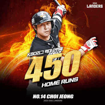 SSG랜더스 최정 KBO 신기록(최다득점, 최다타점, 최다홈런, 개인기록)