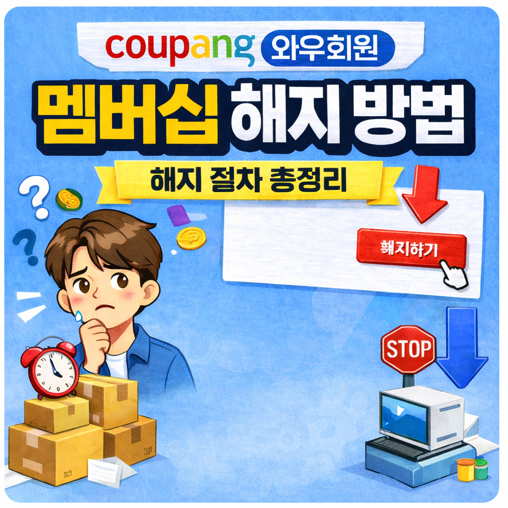 쿠팡 와우 해지