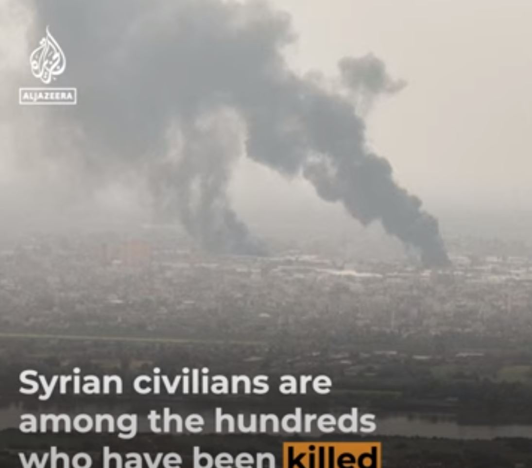 수단 정부군과 신속지원군 사이 충돌로 난민발생