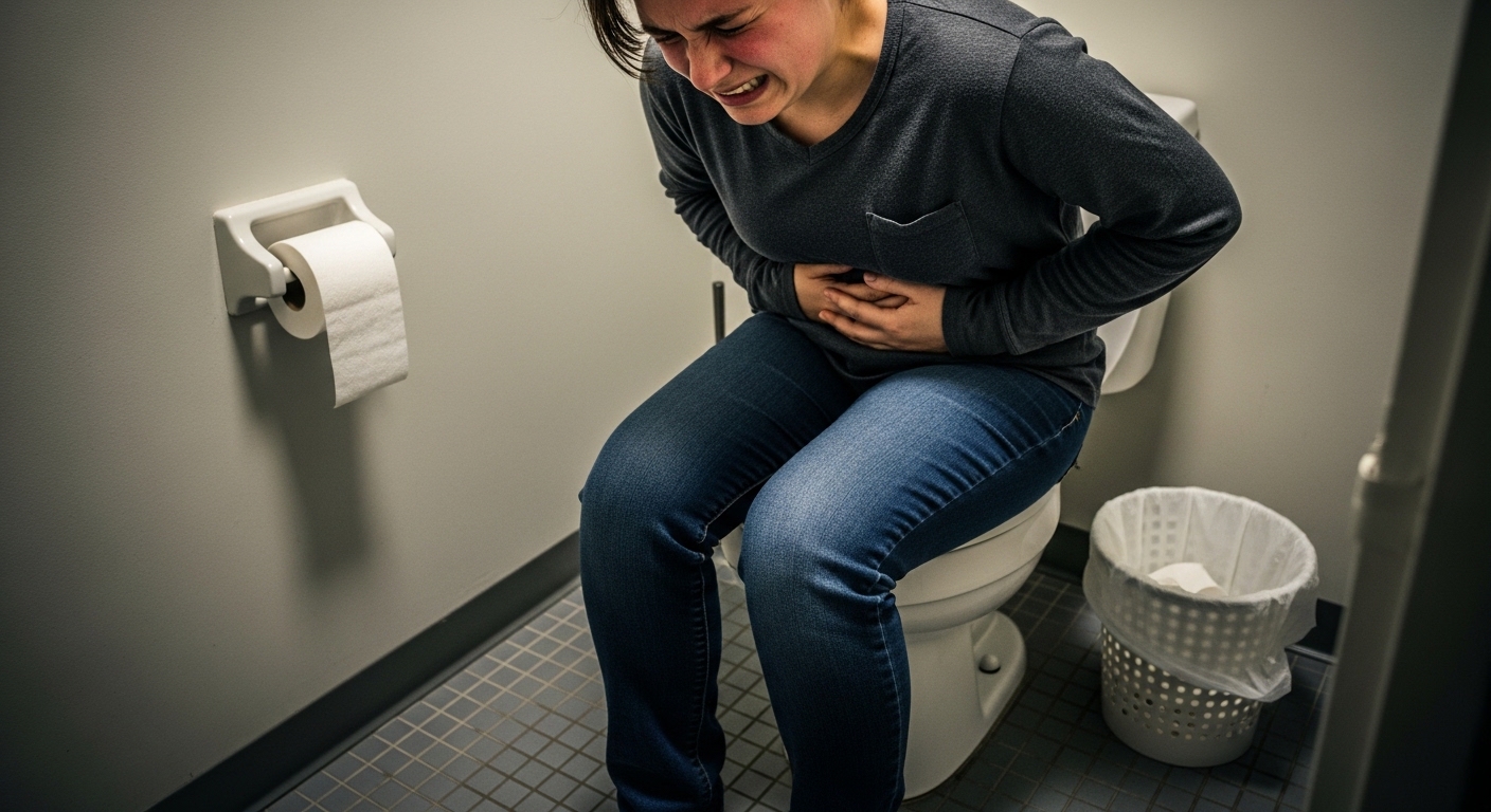 변비에 걸린 사람