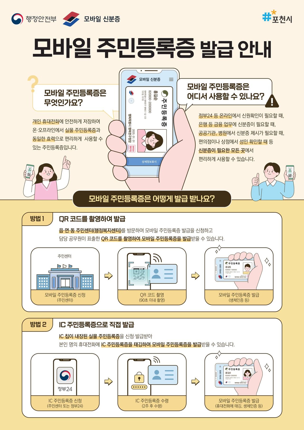 모바일주민등록증발급안내