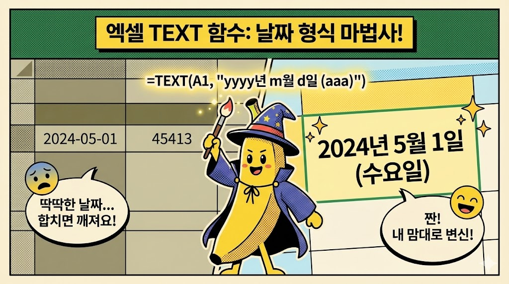 TEXT: 날짜 형식을 내 마음대로 바꾸기 (2024-01-01을 2024년 1월 1일로)