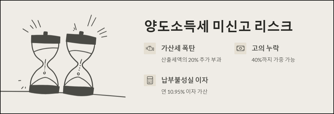 양도소득세 미신고 리스크