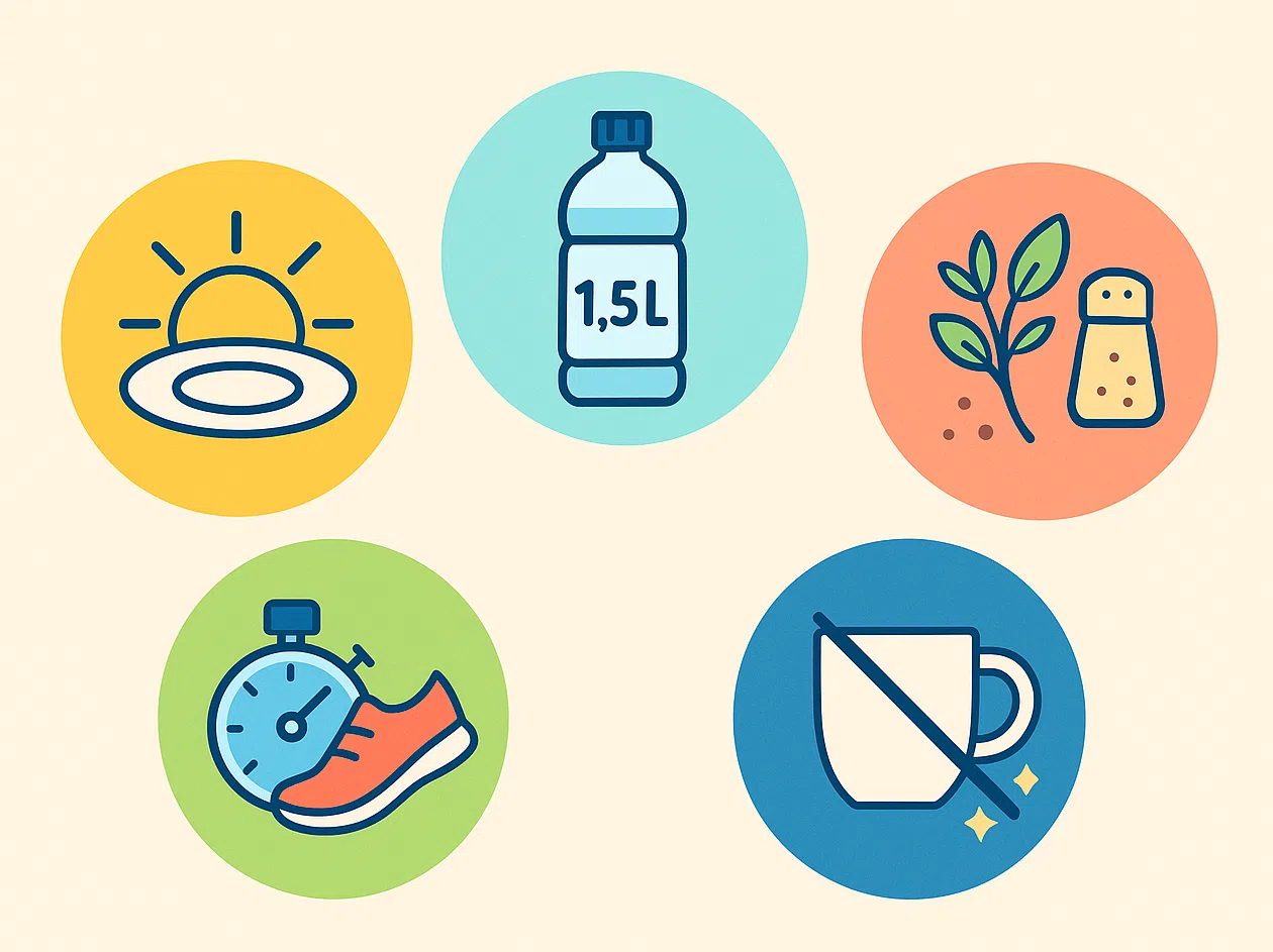 식욕 증진을 위한 생활 루틴 5단계