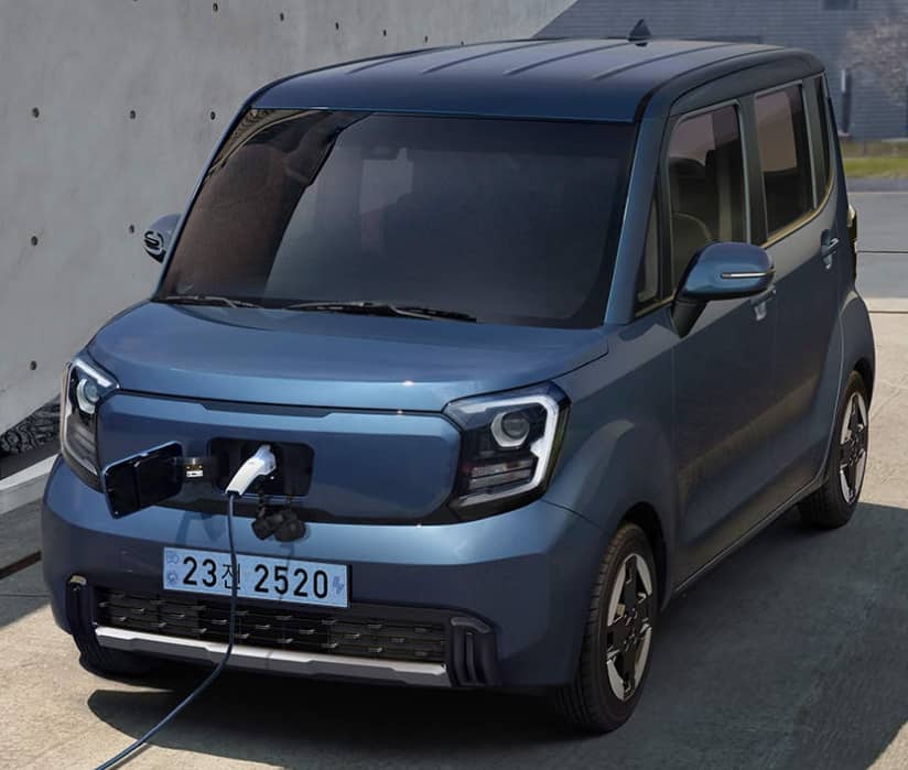 레이 EV 스모크 블루 충전