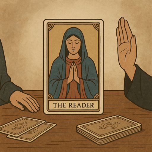 타로 상담에서 흔들리지 않는 감정적 중립 유지 관련 이미지