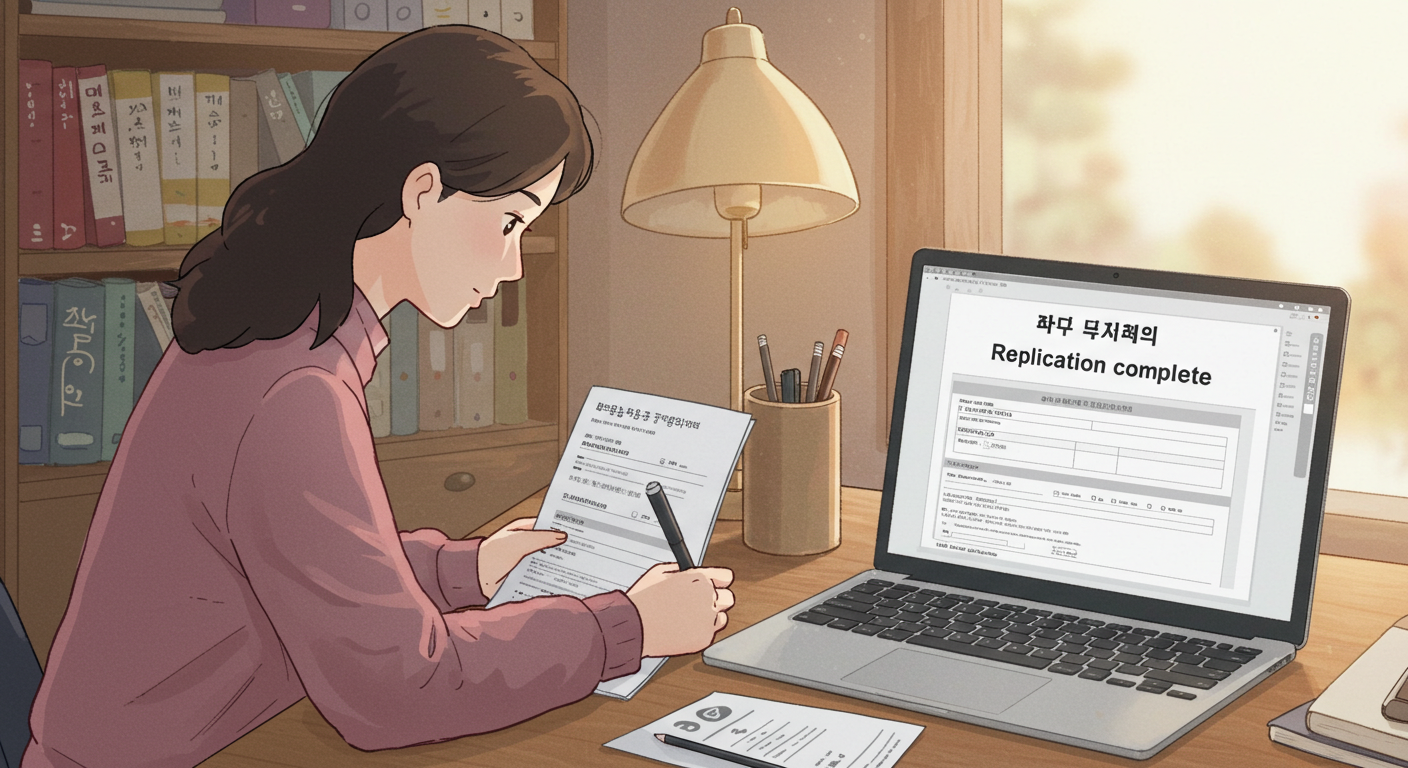 본인부담상한제 환급 신청 절차를 진행하는 여성