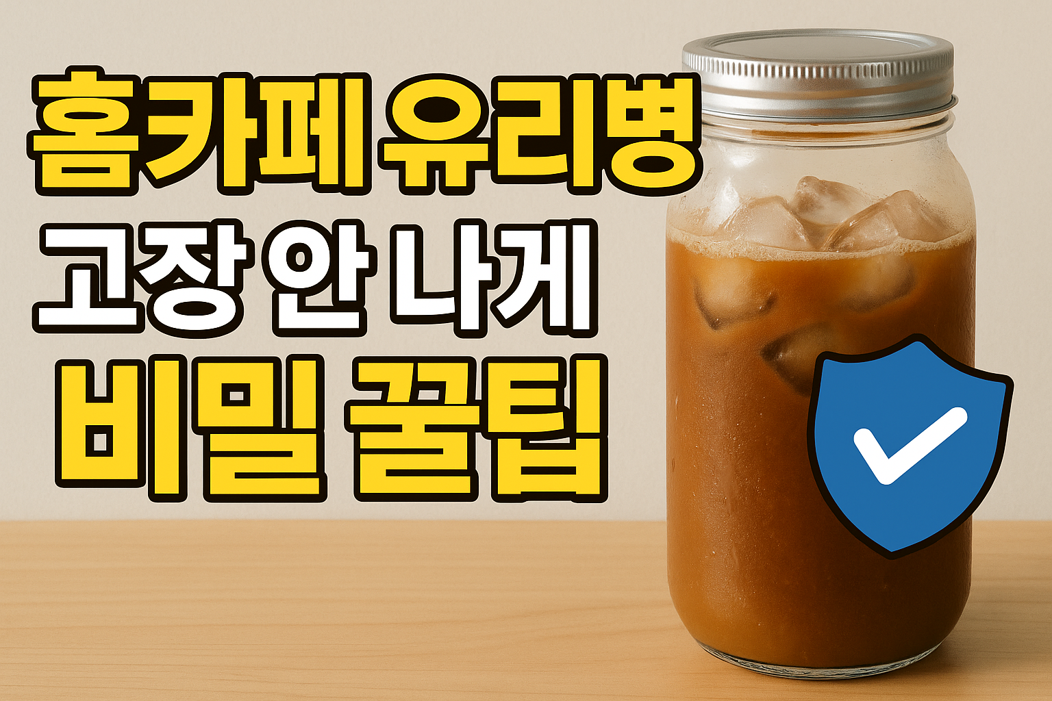 홈카페 유리병
