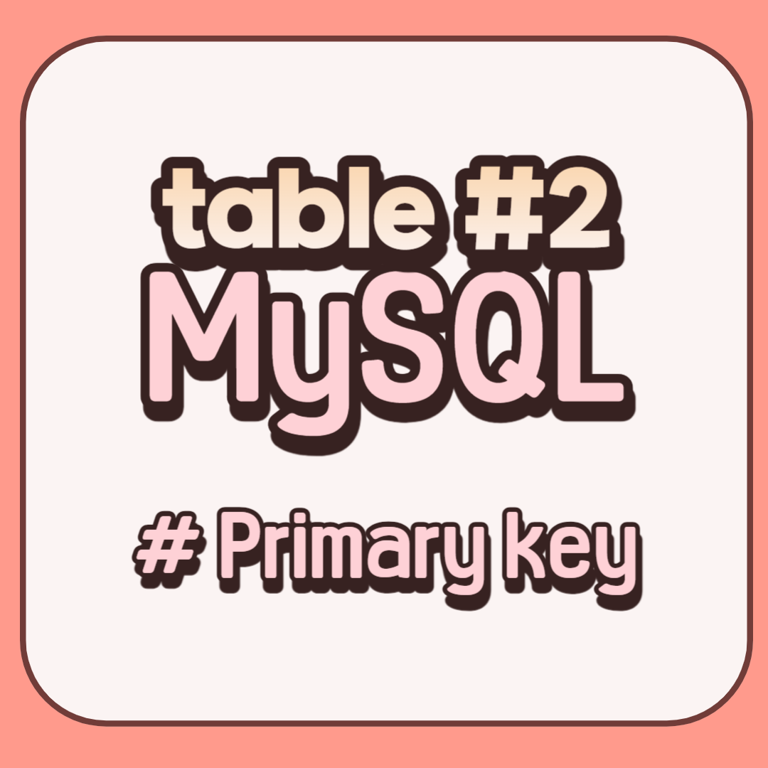 Primary key