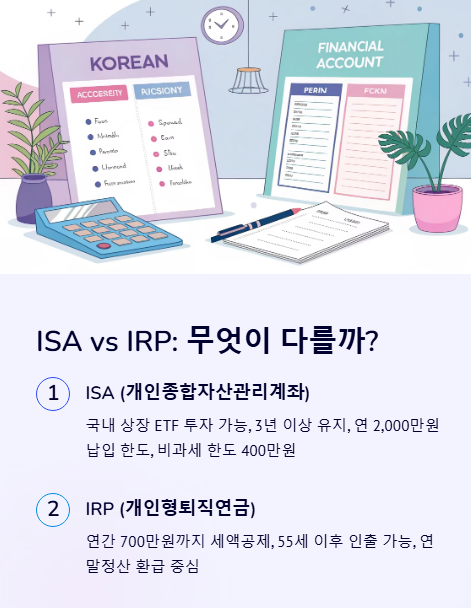 isa irp 무엇이 다를까?