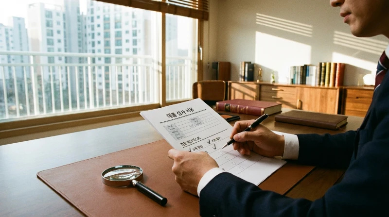 신생아특례대출 신청 전 체크리스트를 확인하는 모습