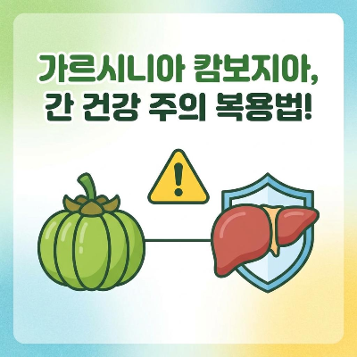 가르시니아 캄보지아 부작용 주의! 간 건강 지키며 안전하게 복용하는 법