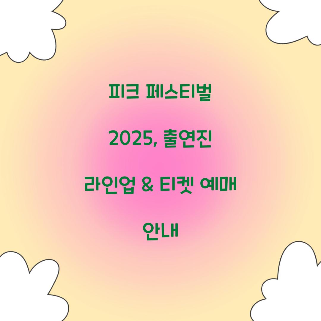 피크 페스티벌 2025