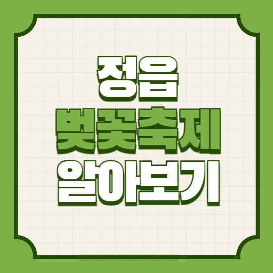 정읍벚꽃축제