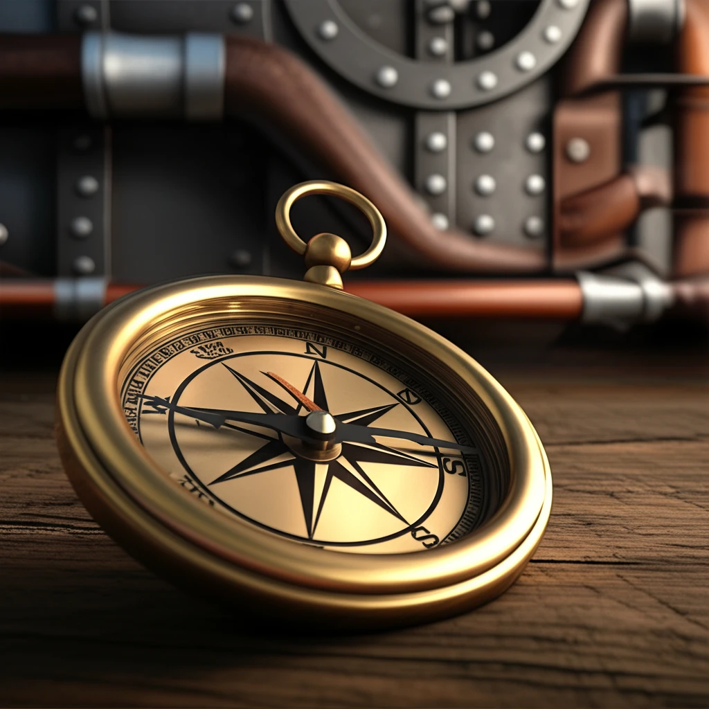 나침반 지침 반응 속도 개선과 베어링..