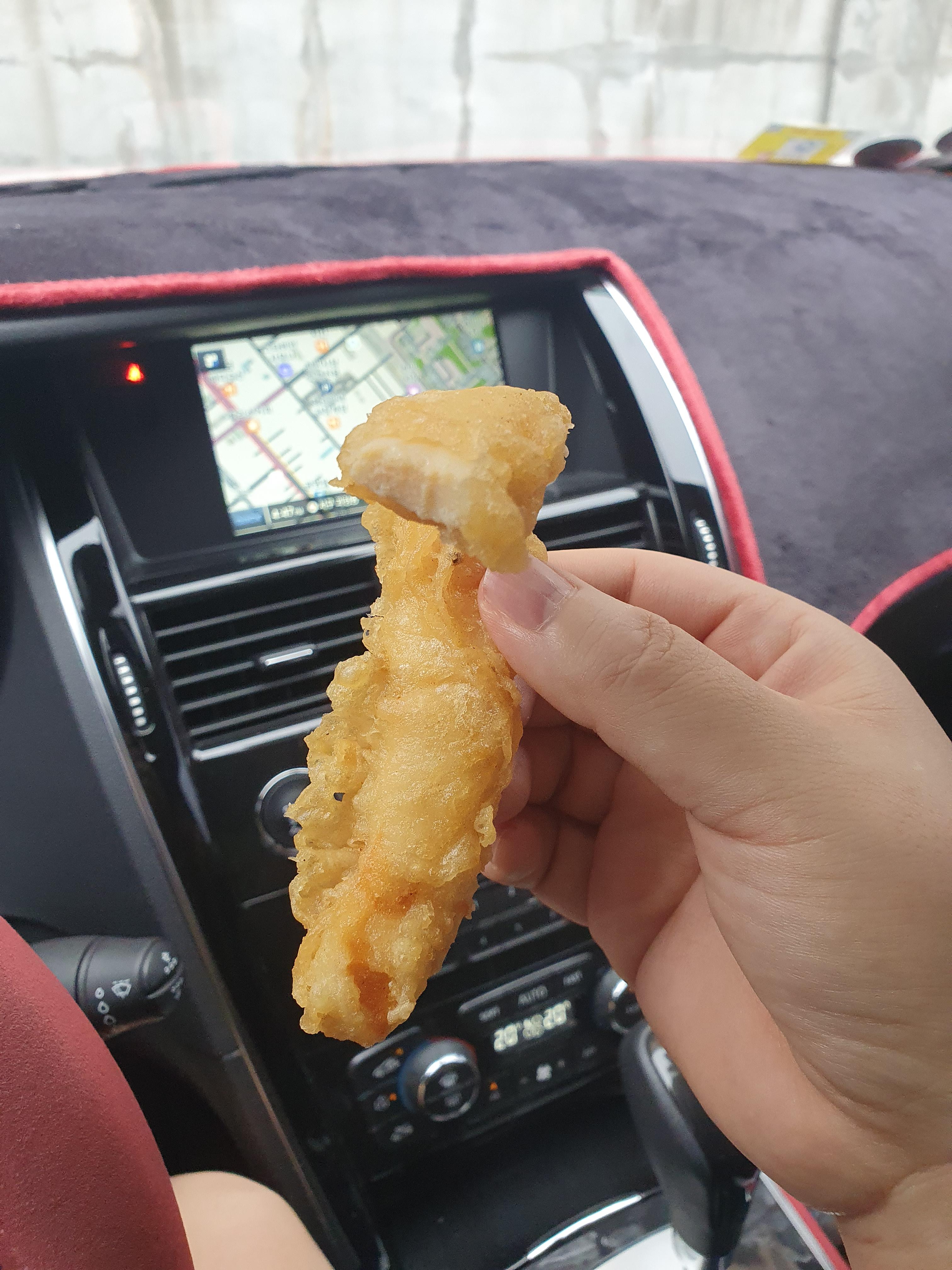 한민시장 온양삼색호떡 대왕오징어 튀김 식감이 좋다