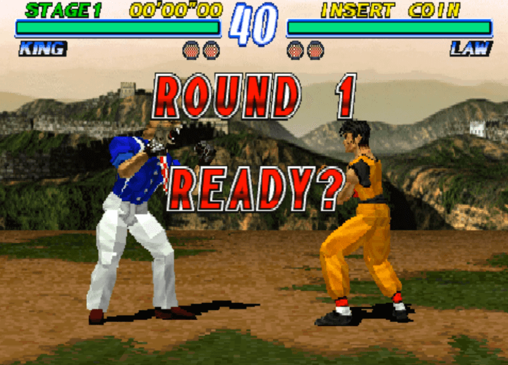 철권2-오락실게임-시작-화면