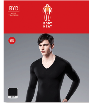 BYC 보디히트 v넥 발열내의 내복