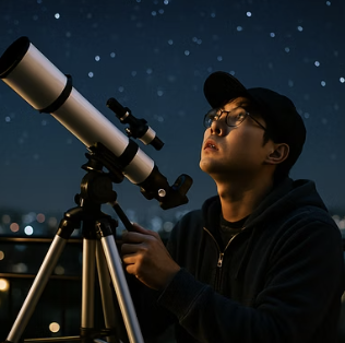 우리 집 베란다에서 천체망원경으로 달 분화구, 토성 고리 직접 보는 법