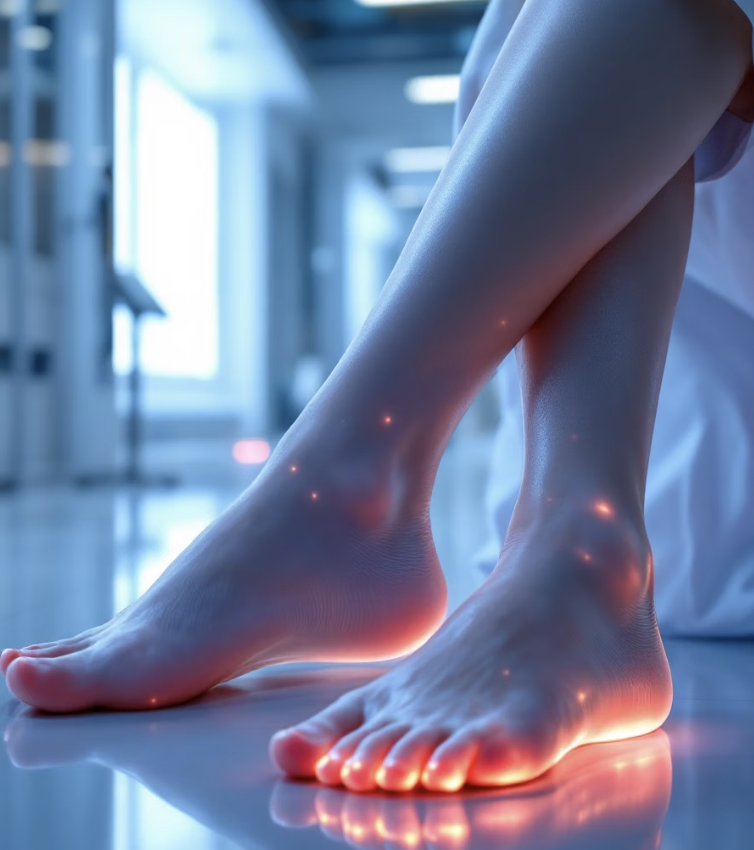 눈에 보이는 변화, 다리와 발목의 부종