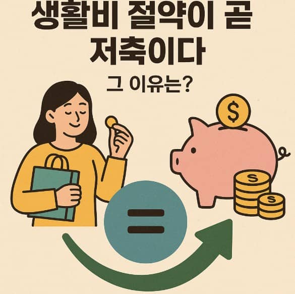 생활비 절약이 곧 저축이다. 그 이유는?