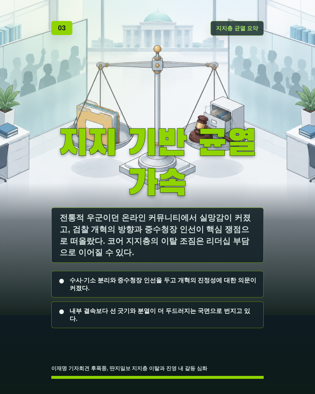 지지 기반 균열 가속