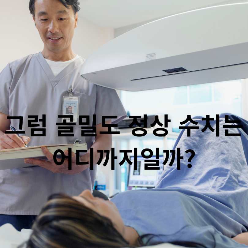 골밀도 검사 정상 범위와 정상수치