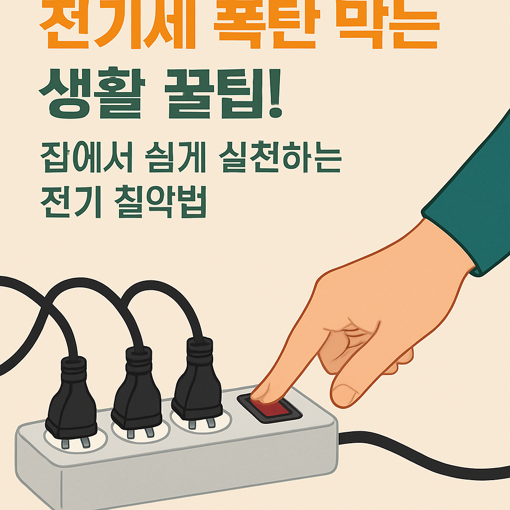 전기세 폭탄 막는 생활 꿀팁!