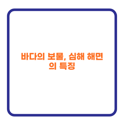 바다의 보물, 심해 해면의 특징