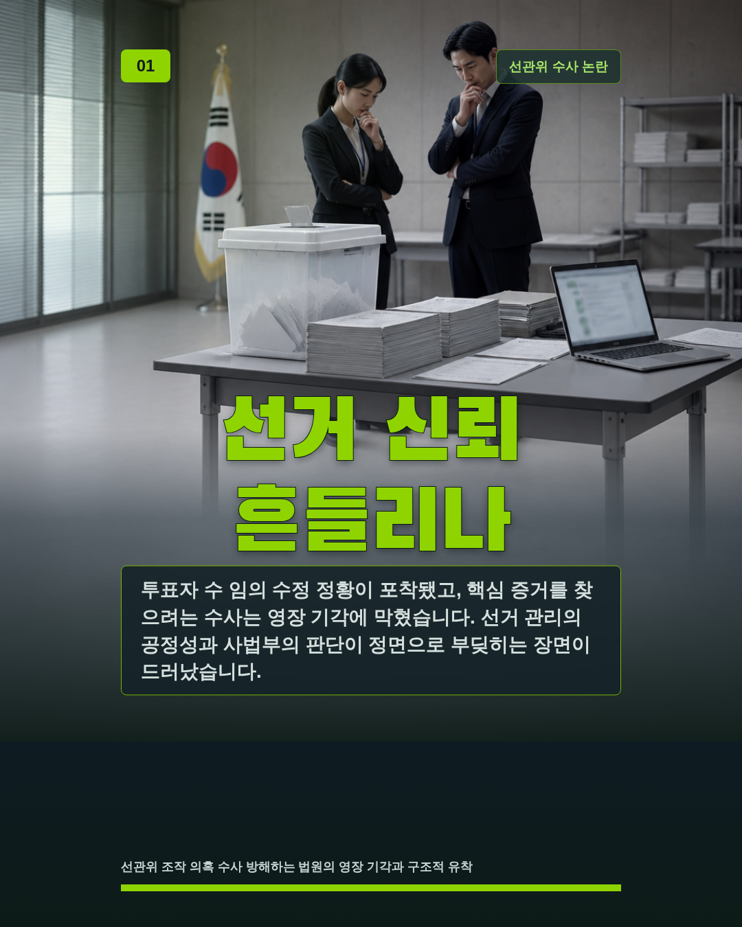 선거 신뢰 흔들리나