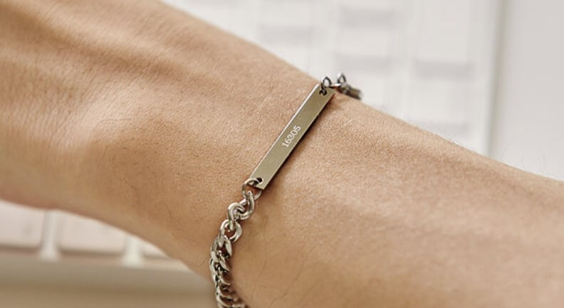 하루팔찌 착용후 고유번호 보여주기