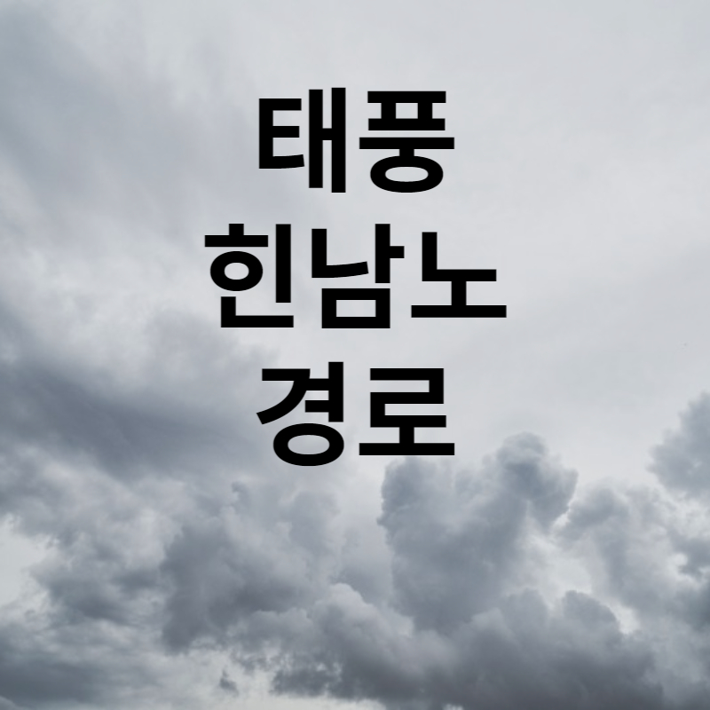 태풍힌남노경로 썸네일
