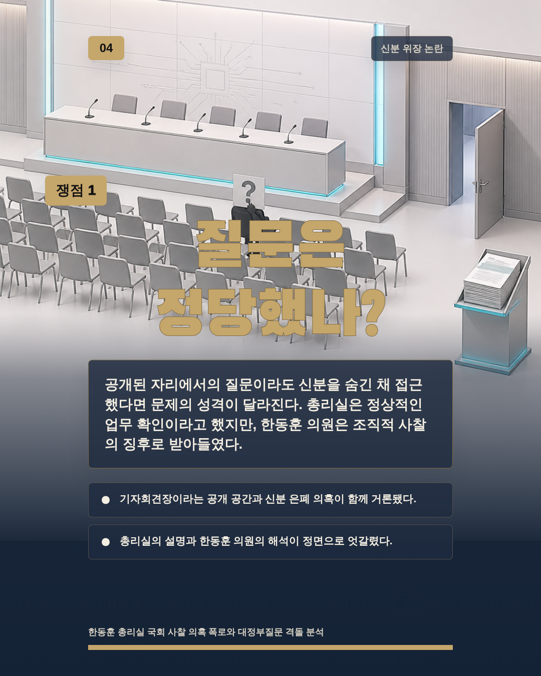 질문은 정당했나?