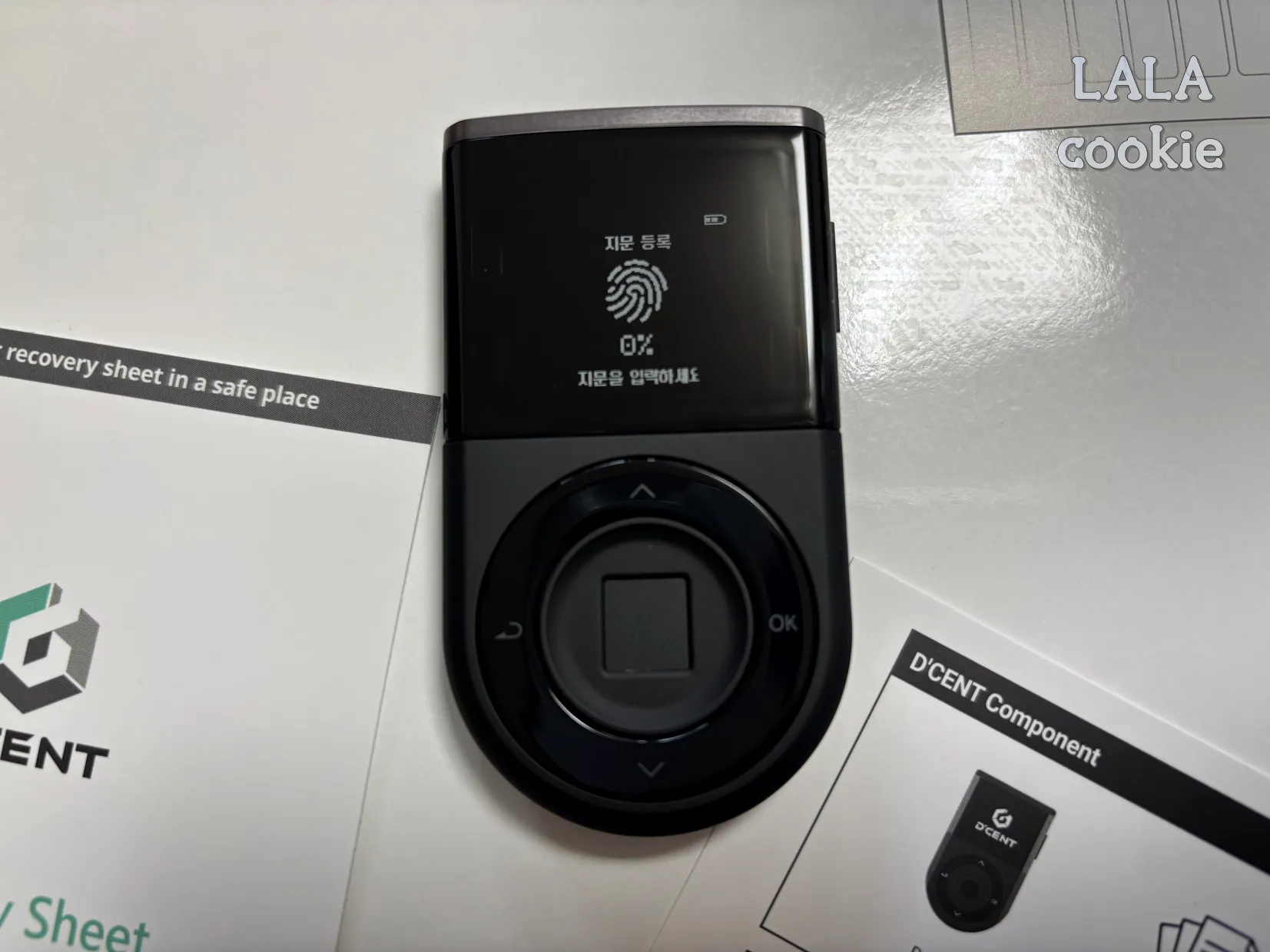 디센트-지갑-지문-등록