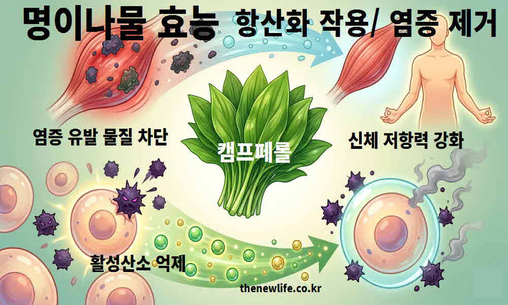 명이나물 효능 항산화 작용 염증 제거