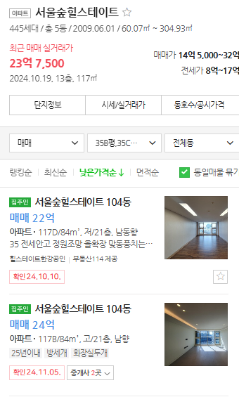 매물시세