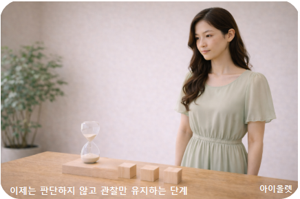 점검이 관찰로 이어지는 상태